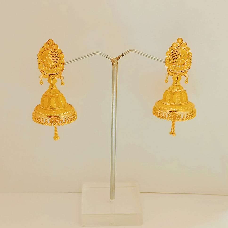 PLAIN GOLD JHUMKI 0140 2023