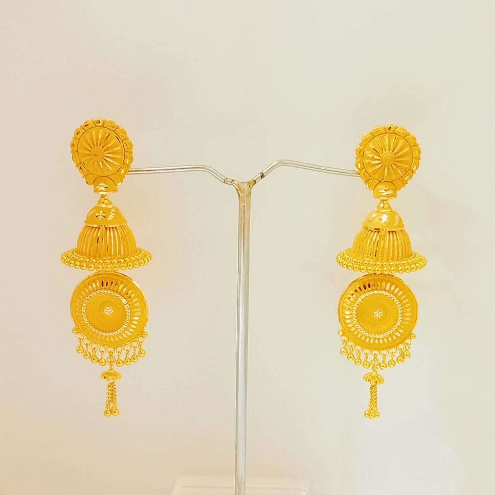 PLAIN GOLD JHUMKI 020 2023