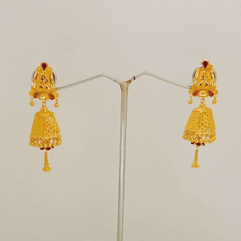 PLAIN GOLD JHUMKI 0260 2023