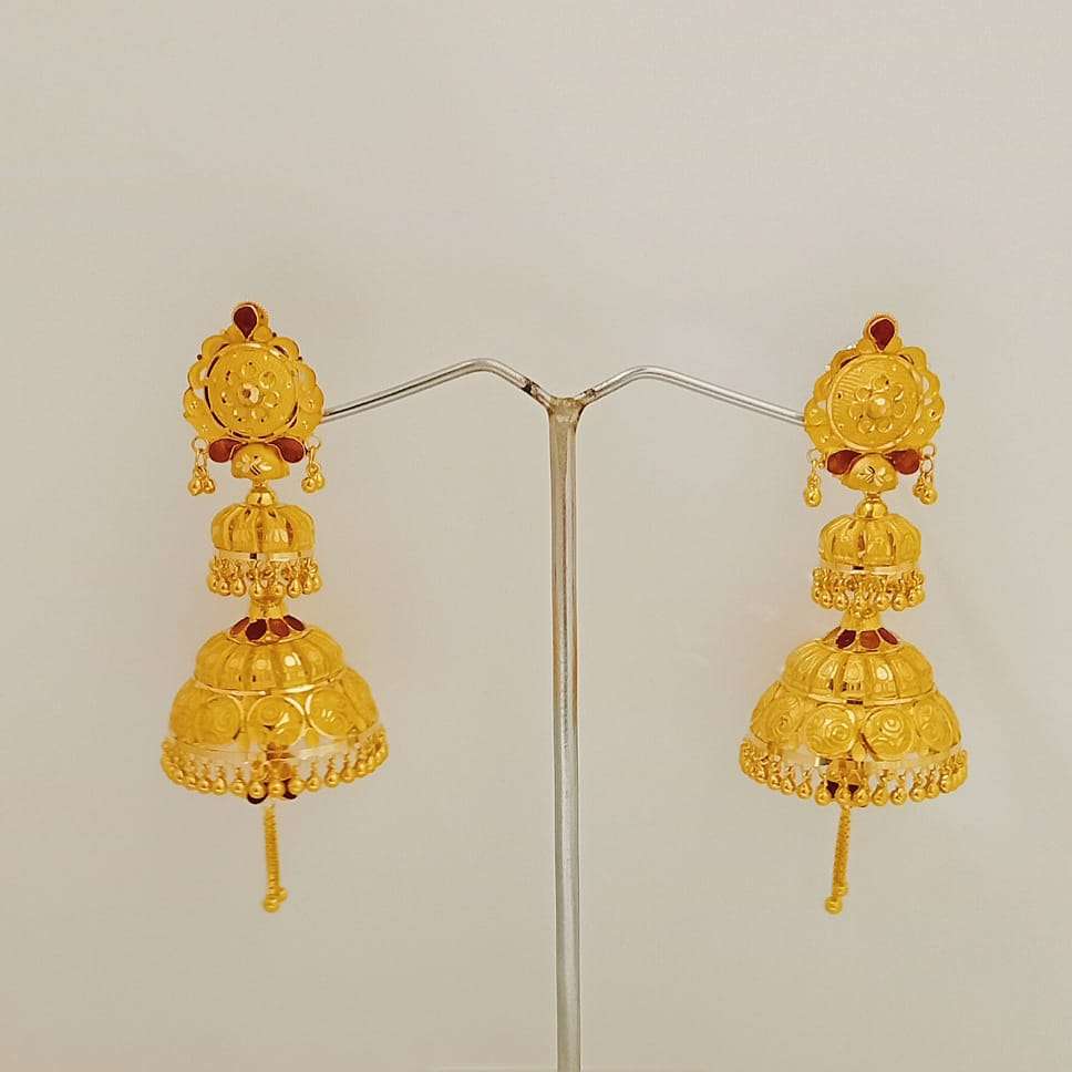 PLAIN GOLD JHUMKI 0270 2023